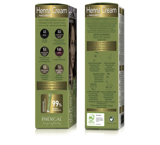 Tinte semipermanente Henna Cream sin...