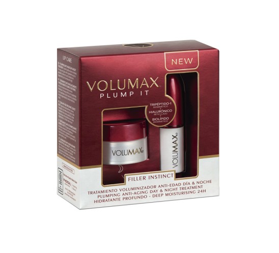Caja del tratamiento voluminizador labial de día y de noche
