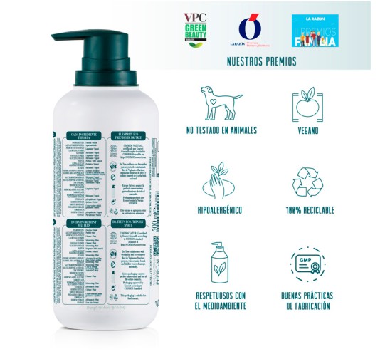 Trasera gel ducha nutritivo Dr.tree