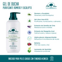 Gel ducha purificante aroma romero y eucalipto dr.tree