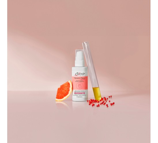 Aceite vientre plano junto ingredientes