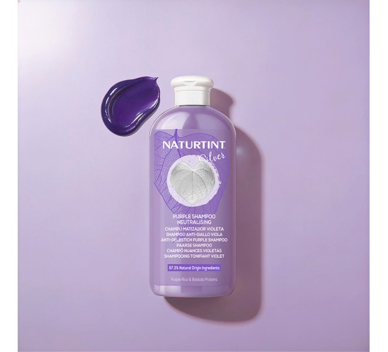 Champú matizador violeta textura