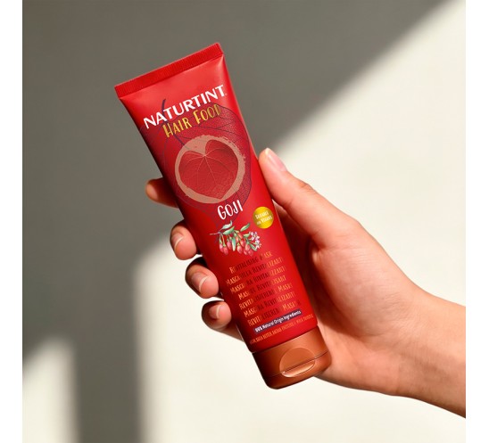 Mascarilla hair food goji Naturtint en la mano