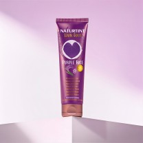 Mascarilla Hair Food Purple Rice Naturtint sobre peana