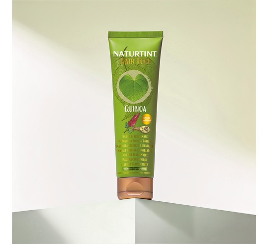 Mascarilla Hair food quinoa Naturtint sobre peana