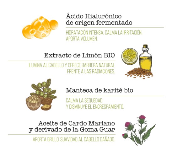 Ingredientes masacrilla Hyaluronic Nature
