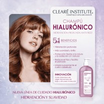 Beneficios champú ácido hialurónico clearé institute