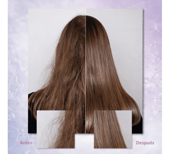 Antes y después de usar la mascarilla de ácido hialurónico