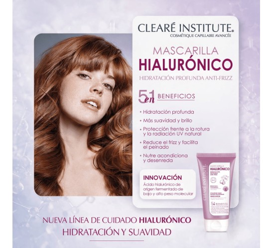Beneficios de la mascarilla de ácido hialurónico de clearé institute