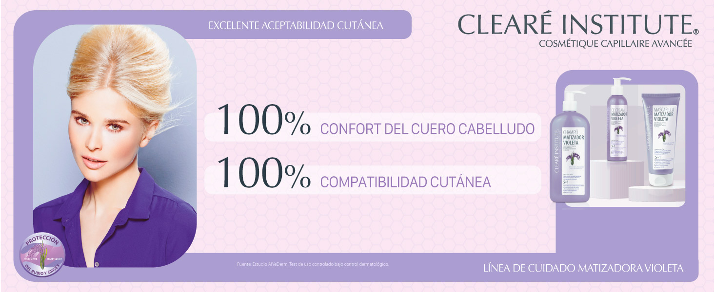 Banner aceptabilidad cutánea línea violeta