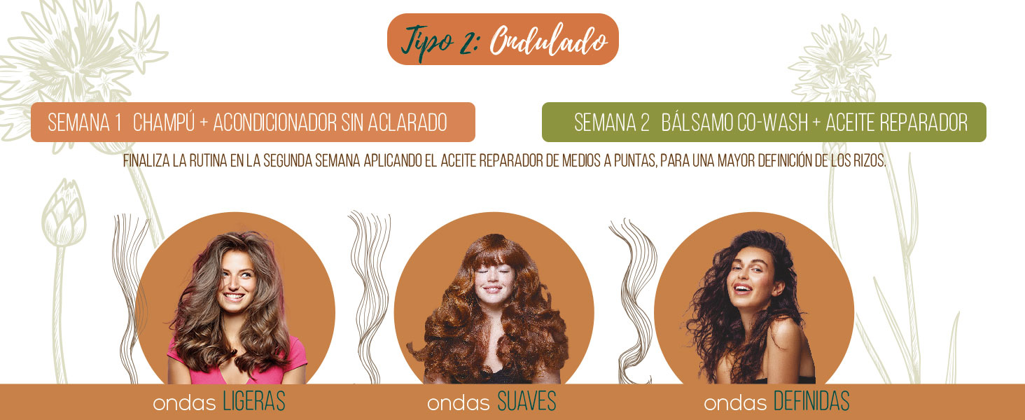 Tipo 2 Cabello ondulado