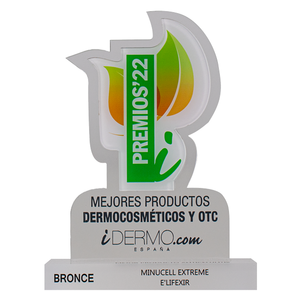 premio Idermo 2022 Bronce para Minucell Extreme de e'lifexir