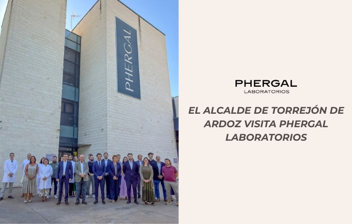 Visita del alcalde de Torrejón a Phergal Laboratorios